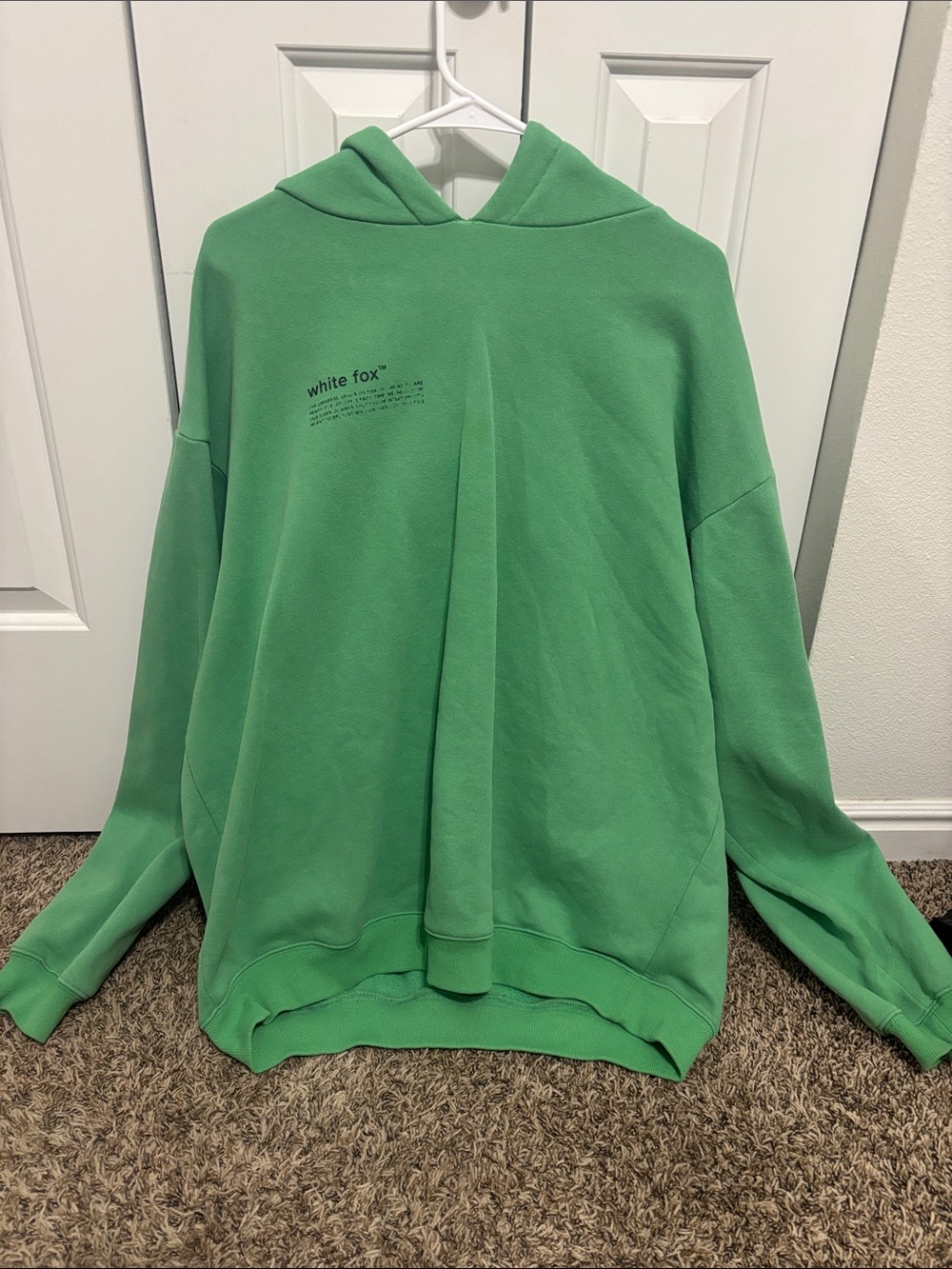 White Fox Boutique Green Hooded Sweatshirt